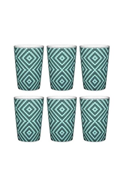 Generic Bamboo Fiber Cups Set of 6 – Geometric Design Tumblers