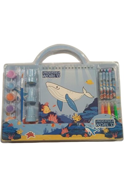 B&D B & D Underwater World Art & Craft Set - Paints, Brushes & Markers (Ages 3+)