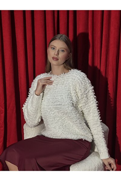 Neva Wear Soft Textured Fuzzy Women's Sweater – Casual Chic Style