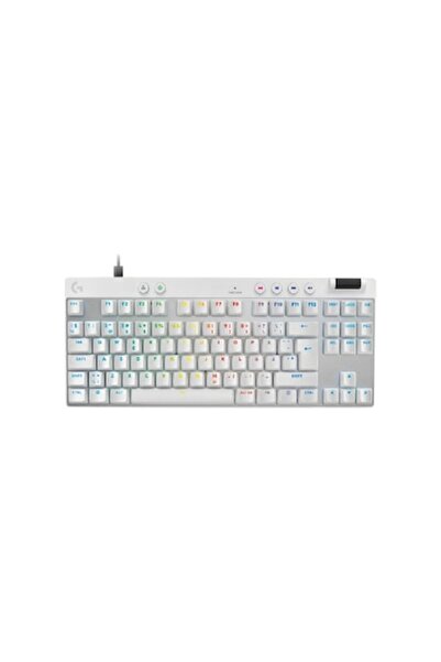 logitech G Pro X Rapid Gaming Keyboard, White (Nordic)