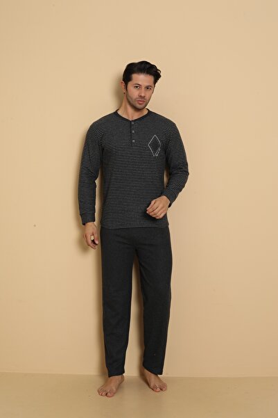 Wordex Ανδρικό σετ πιτζάμες FLK 7008 Interlock Winter Plaid Pajama