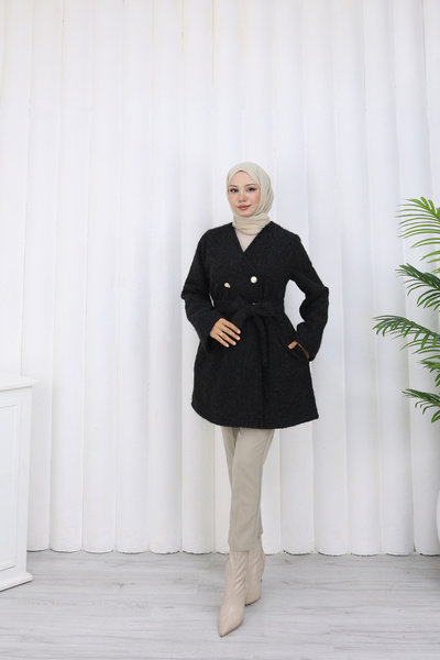 sorisso Düğmeli Keçe Hırka