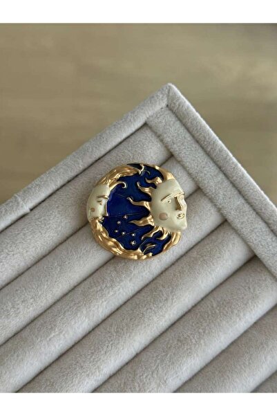 İREM YILDIZ Yeni Moda Ay Temalı Şık Broş