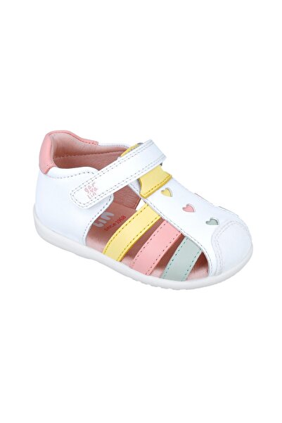 BIOMECANICS Sandale din piele pentru copii Garvalin 252303, alb )