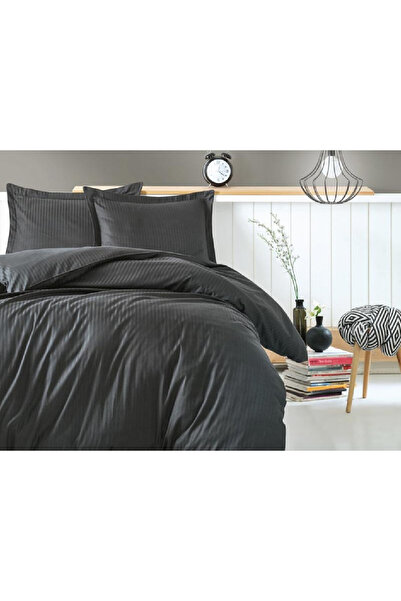 Talis Elegant Stripe Anthracite Lingerie (Satin Deluxe)