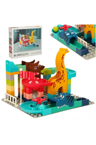 Ikonka Dinosaur Park 62-piece building set