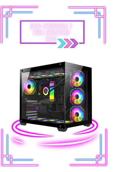 Vural Elektronik RYZEN 5 5600X-RTX 5060 8 G-16 GB RAM-500 GB M2 SSD-AKVARYUM ...