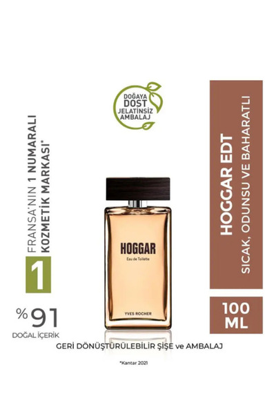 Yves Rocher Hoggar EDT 100 ml Erkek Parfüm Odunsu Baharatlı Sıcak Kalıcı Mask...