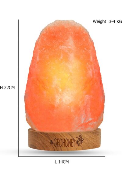 Geohoney Himalayan Salt Lamp 3+ KG - Mountain Shaped