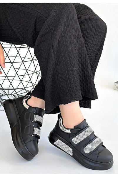 SKYTEK Nino Black Skin Velcro Sneakers - Lisinya