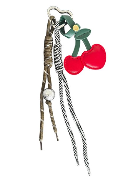 TAKIŞTIR Mixed Color Cherry Figured Bag Charm/ Keychain