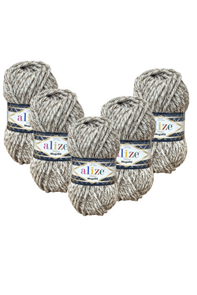 Alize Superlana Megafil 5-Pack – Autumn/Winter Collection Thick Knitting Yarn 100Gr 55m - 803