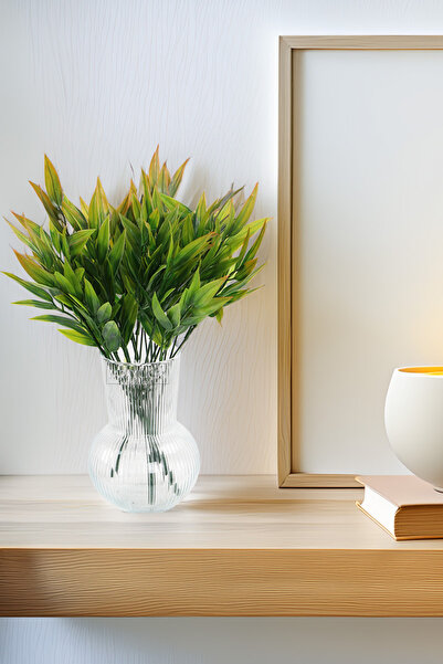 Yapay Çiçek Deposu Artificial Palace Plant 38 cm Green - Brown