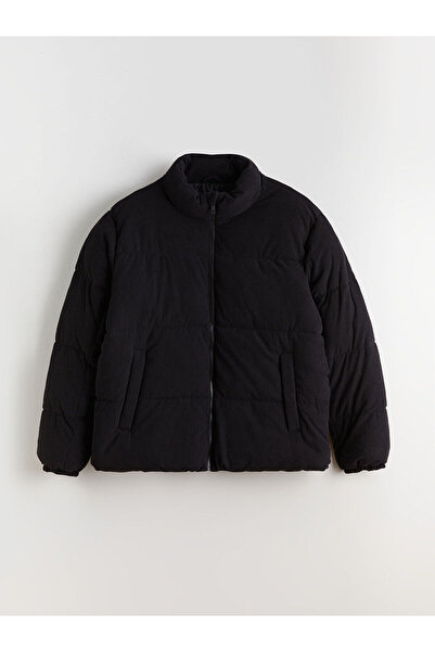 LC Waikiki Artı Yeni Sezon Standart Kalıp Dik Yaka Kadife Erkek Şişme Mont