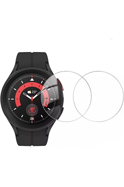 Generic Tempered glass screen protector compatible with Samsung Galaxy Watch 5 Pro 45mm (2-pack)
