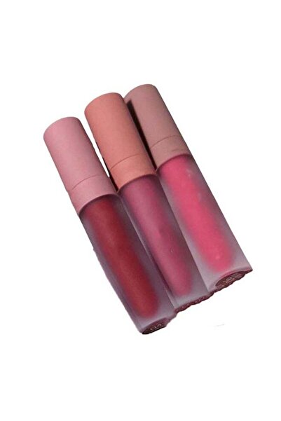 huitich صندوق هدايا من 3 قطع من أحمر الشفاه المخملي غير اللامع (المجموعة ب)