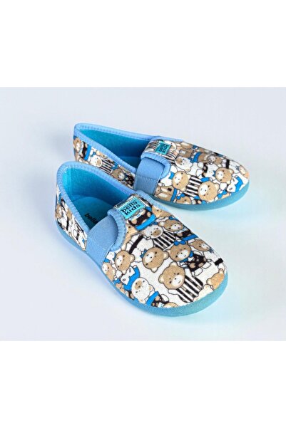 AkınalBella akınalkids дитячі сині капці з малюнком ведмедика, з нековзною пі...