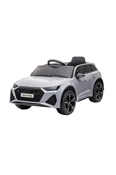 Audi Masinuta electrica pentru copii RS6 Grey cu roti EVA 70W, telecomanda, pornire la buton, roti E