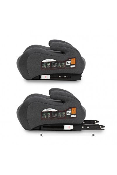 Kidwell Inaltator auto 125-150 cm cu ISOFIX Ovan - Gray