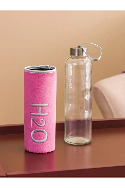 Tohana H2O Glass Flask with Plush Cover 600 ml