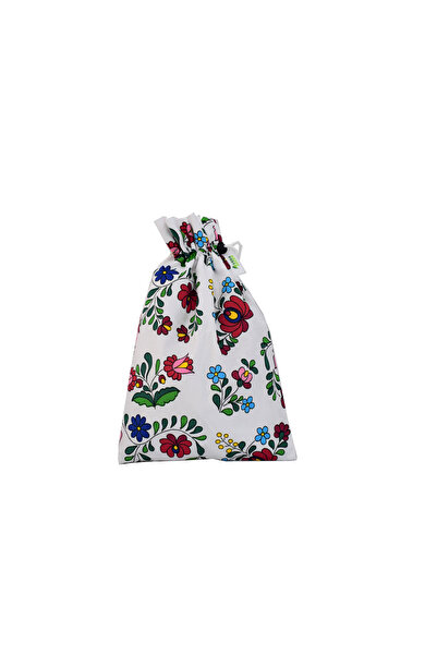 VeraGreen Bag, padded bag for bread 1-2 kg, made of textile, with drawstring and stopper, embrodery, size S