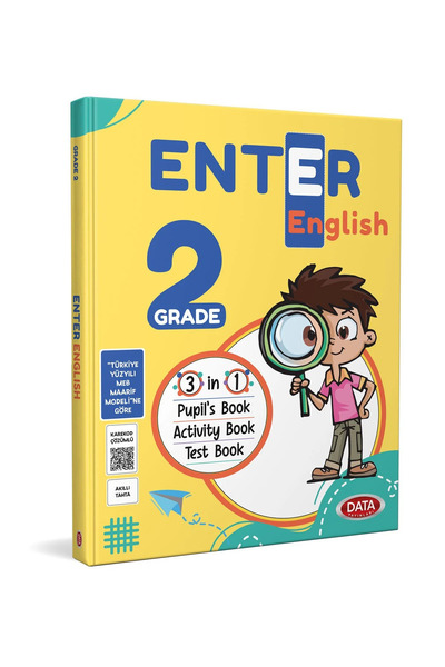 Data Yayınları DATA 2.Sınıf İngilizce Enter English 3 in 1 (degerkitap)