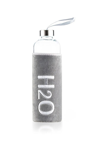 Tohana H2O Glass Flask with Plush Cover 600 ml