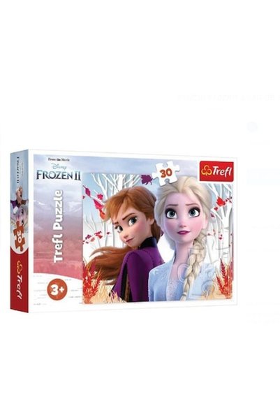 Trefl Puzzle Disney Frozen 2, 30 piese, 27×20 cm, Trefl, 3+ – Elsa & Anna