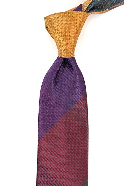 Kravatkolik ربطة عنق صغيرة متعددة الألوان بنمط مرقع KK13252