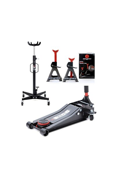 Worldforce 3 Ton Kriko Düşük Profil Ve 500 Kg Dikey Şanzıman Kriko Ve 2 Ton A...