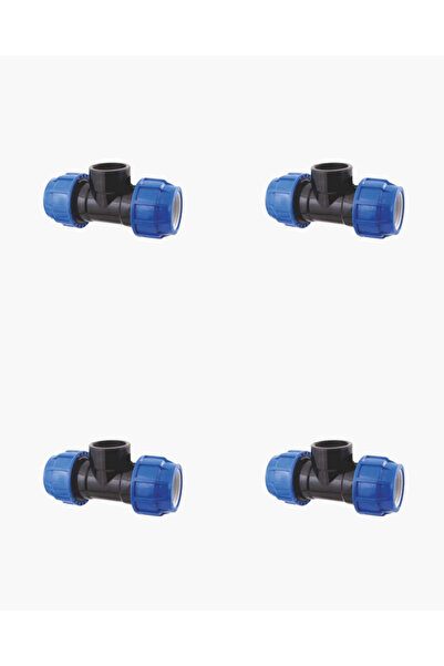 Altınyapı Hobi Market وصلة أنابيب كانجال أنثى تي إي 40*40*40 مم (رباعية)