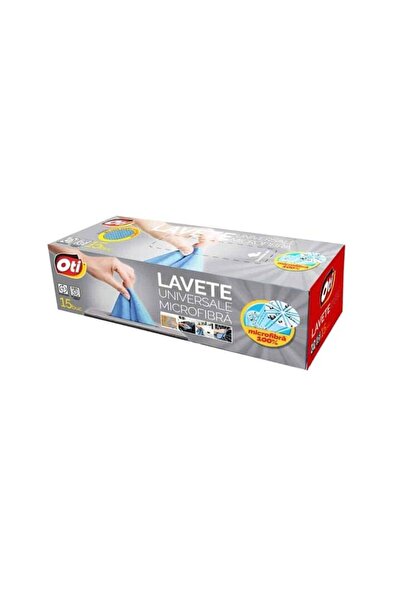 Oti Lavete universale din microfibră, cutie de 15, 22x22 cm