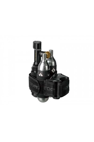 Topeak طقم إصلاح الإطارات بدون أنابيب Tooby Master X، 2 في 1 مع خرطوشة ثاني أ...