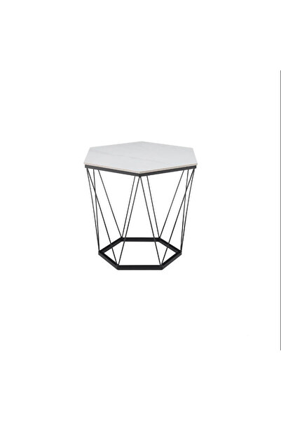 Family Ship Ceramic Top Coffee Table - White