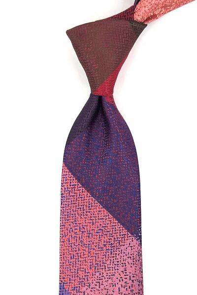 Kravatkolik Sand Pattern Multi-Colored Patchwork Tie Kk13228