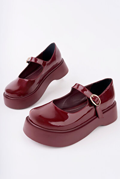 Madam Tarz Smr-4022 Belted Thick Sole Loafer