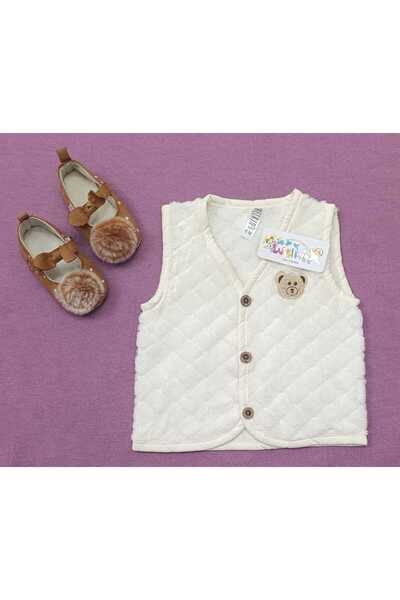 Welkin Baklava Patterned Welsoft Bear Embroidered Vest