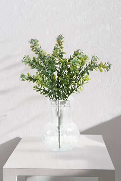 Yapay Çiçek Deposu Yapay Tozlu Mineli Pıtırcık Bitkisi 38 cm Lila