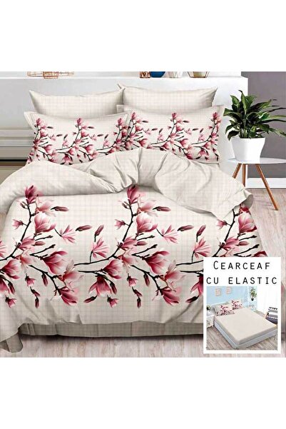 Patul Bed Linen, Fine Cotton, Sulphur, Double Bed, 2 Persons, Fitted Sheet