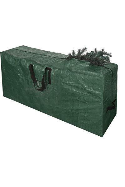 zola Τσάντα αποθήκευσης τεχνητού χριστουγεννιάτικου δέντρου, πολυαιθυλένιο, πράσινη, 165 x 75 x 37 εκ.