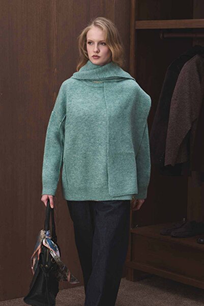 Hooopstore Soft Mint Scarf with Soft Texture