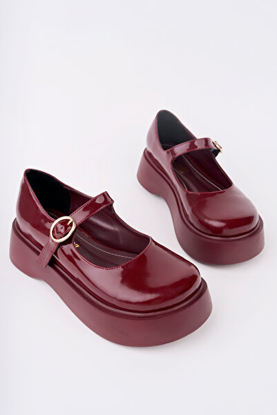 Madam Tarz Smr-4022 Belted Thick Sole Loafer