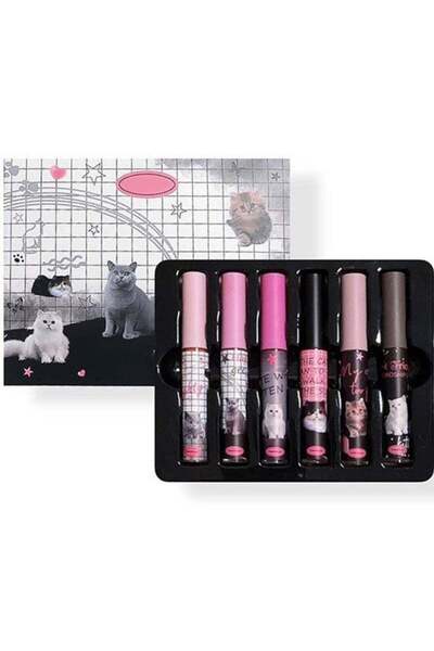 huitich مجموعة ملمع الشفاه غير اللامع المرحة - عبوة من 6 قطع من أحمر الشفاه ا...