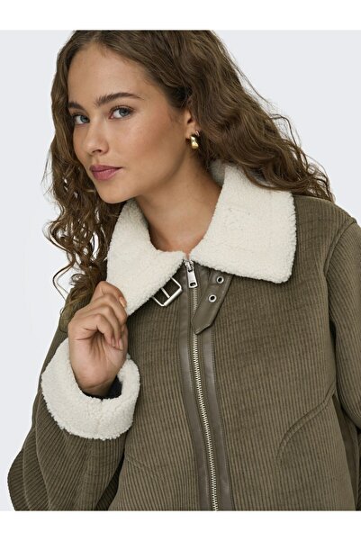 ONLY Kadin Kahve Onlkingston Cord Bond Jacket Cc Otw Ceket 15348995-Raindrum