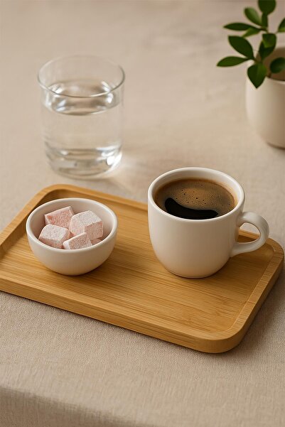 Mustran Rectangular Bamboo Presentation Tray 14X24 cm