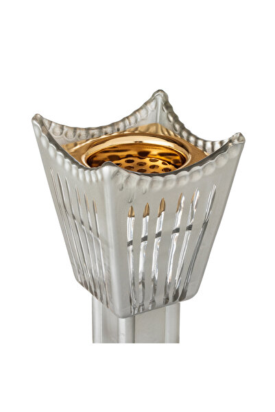 Byblos A luxurious crystal incense burner with a royal design – high base and sparkling embellishments