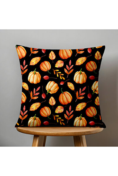 Filamente Double-Sided Digital Printing Throw Pillow Cover Autumn / Pumpkin Pattern