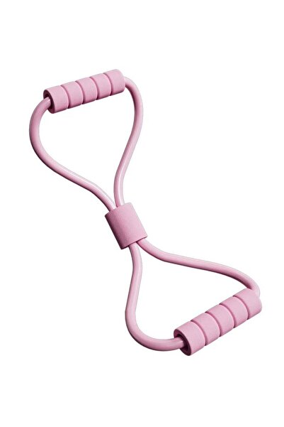 huitich Fairy Pink 8-Shaped Fitness Elastic Band - Shoulder, Chest & Back Exercise Rope