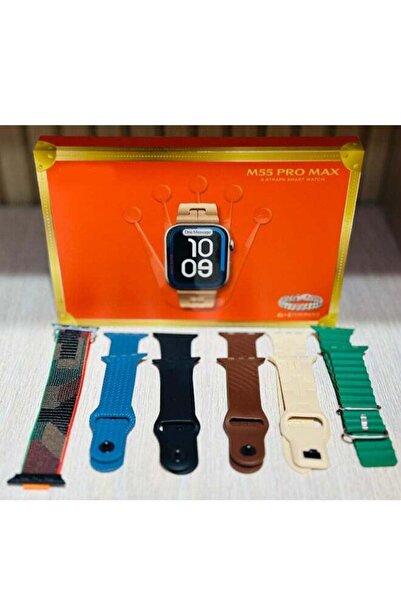 Generic M55 Pro Max Stylish Smart Watch + 5 Strap