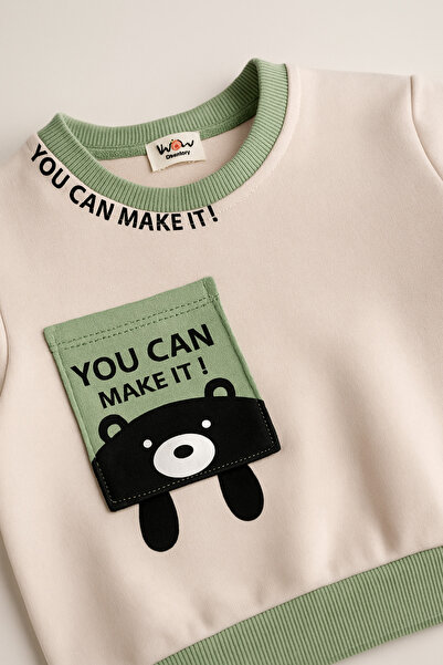 eradkids Organic Embroidered Baby Boy 2-Piece Set / Baby Bottom and Top Set